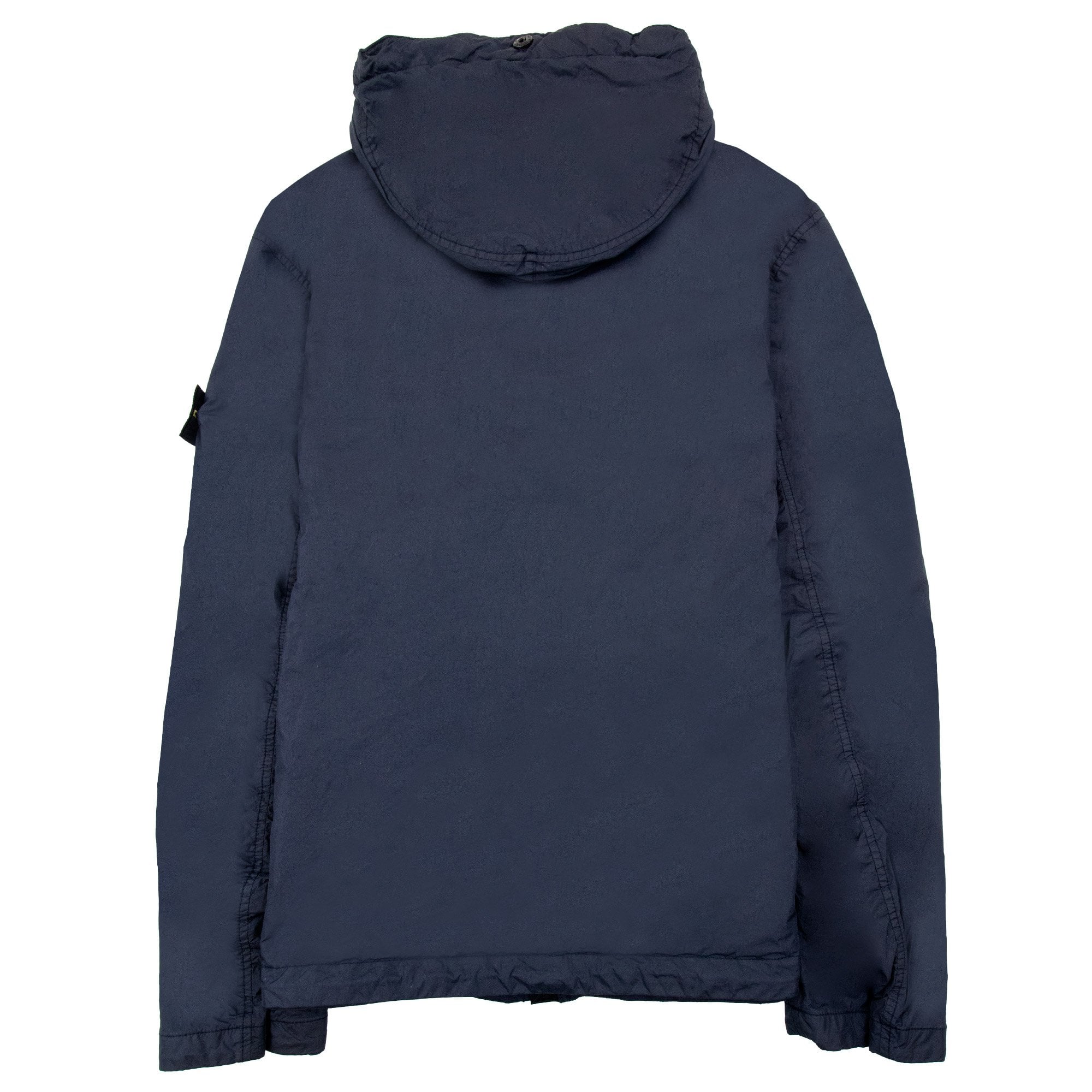 Stone Island 4100092 Crinkle Reps Hooded Jacket Navy Blue V0020