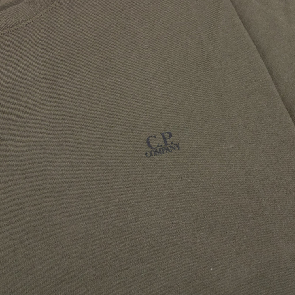 Cp Company Reverse Google Print T-shirt Khaki 683