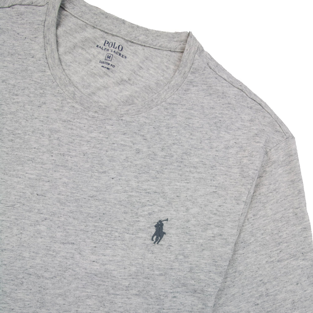Polo Ralph Lauren Custom Fit Crew Short Sleeve Tshirt Light Grey