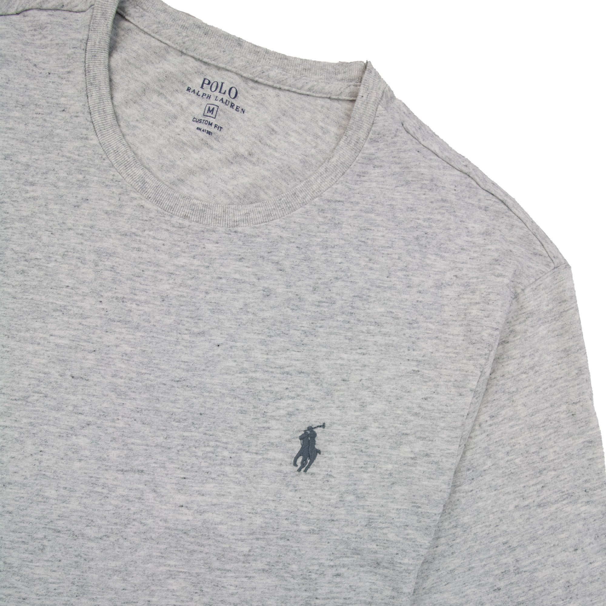 Polo Ralph Lauren Custom Fit Crew Short Sleeve Tshirt Light Grey