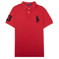 Polo Ralph Lauren Slim Fit Big Pony Short Sleeve Polo 3 On Sleeve Jewel Red