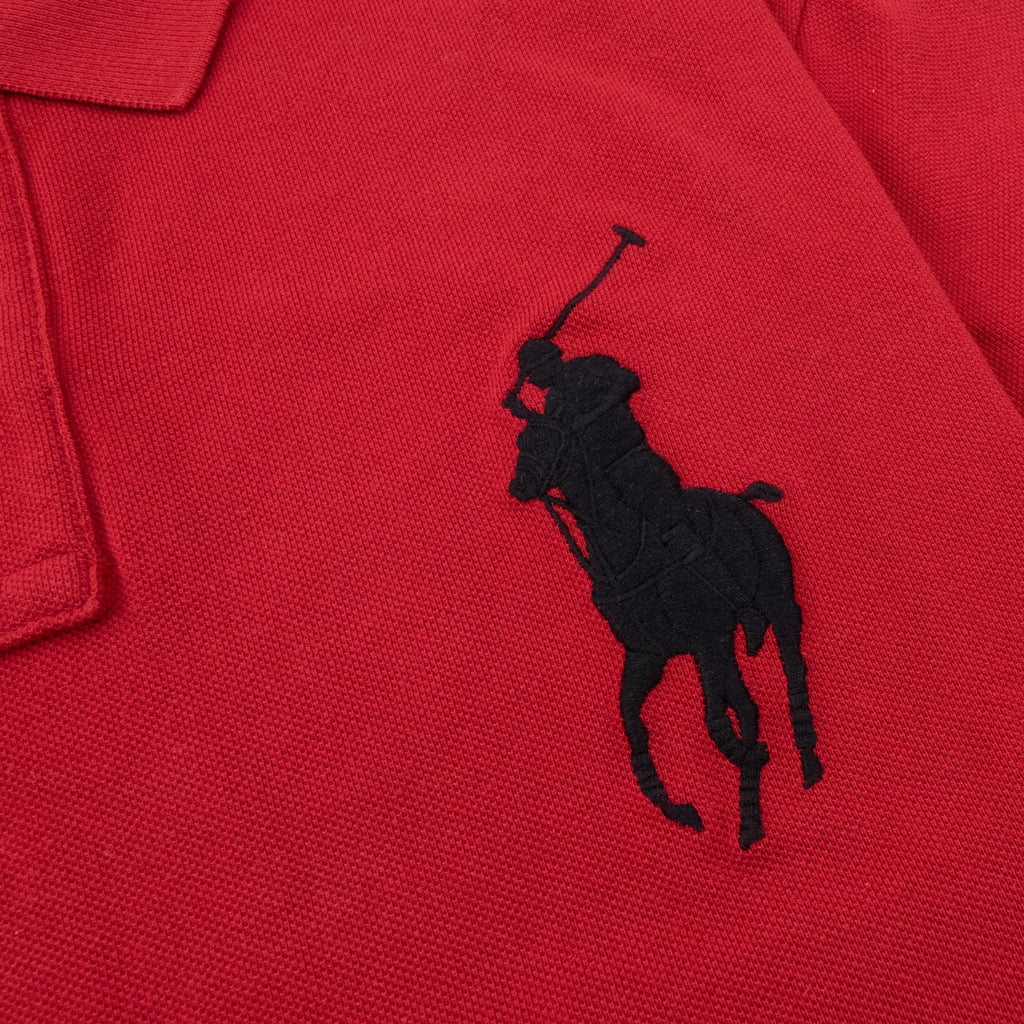 Polo Ralph Lauren Slim Fit Big Pony Short Sleeve Polo 3 On Sleeve Jewel Red