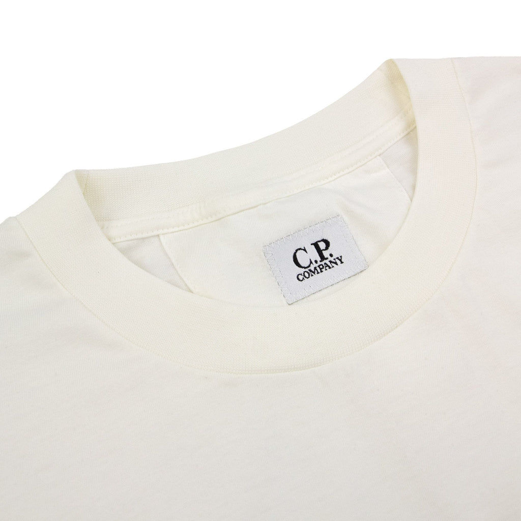 Cp Company 30/1 Jersey Blurred Logo T-shirt White 103