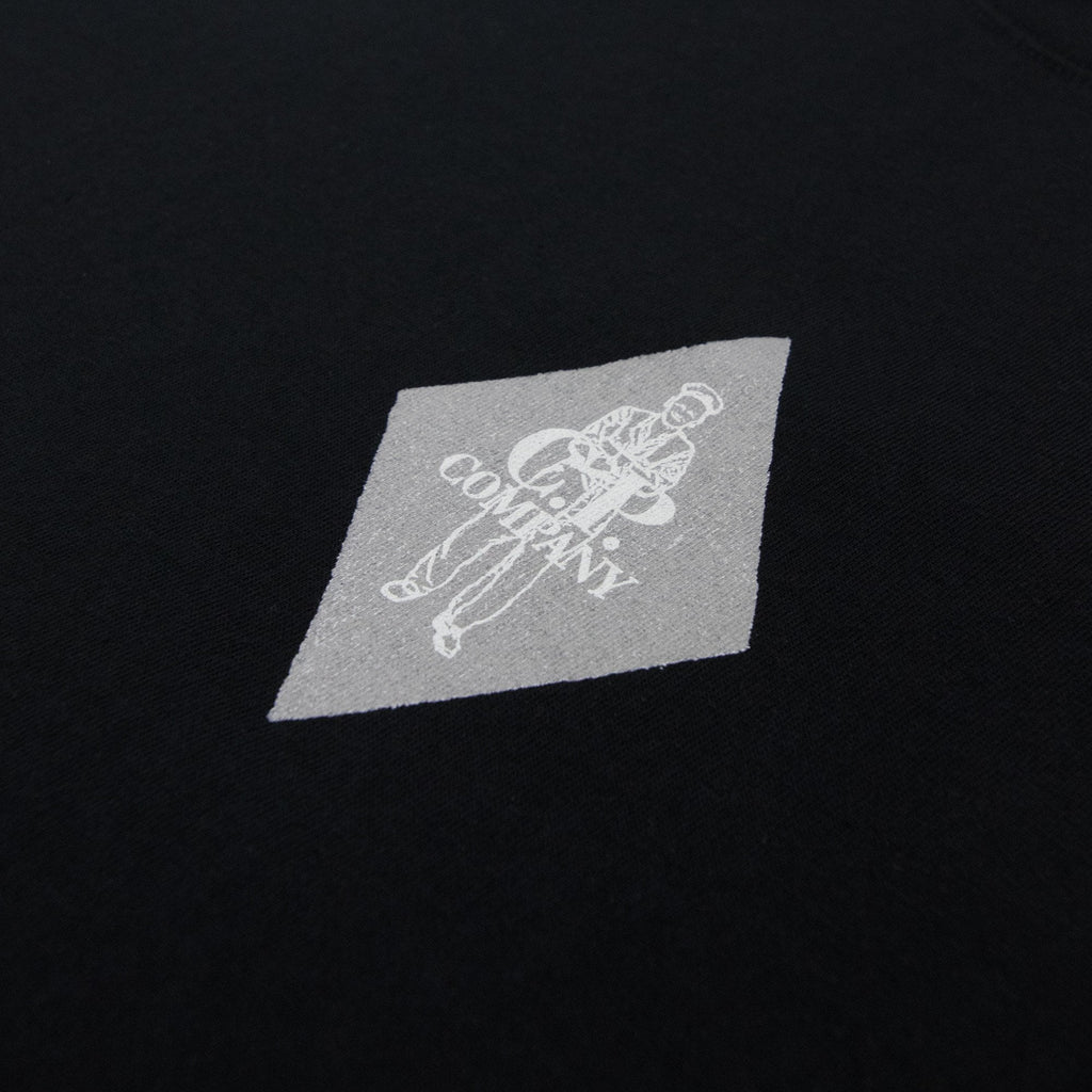 Cp Company 30/1 Jersey British Sailor Logo T-shirt Black 999