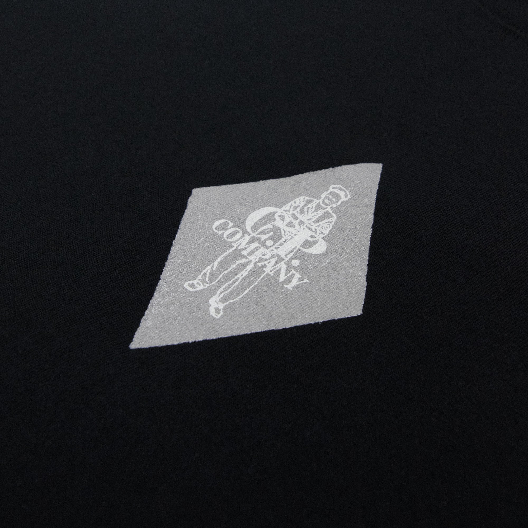 Cp Company 30/1 Jersey British Sailor Logo T-shirt Black 999