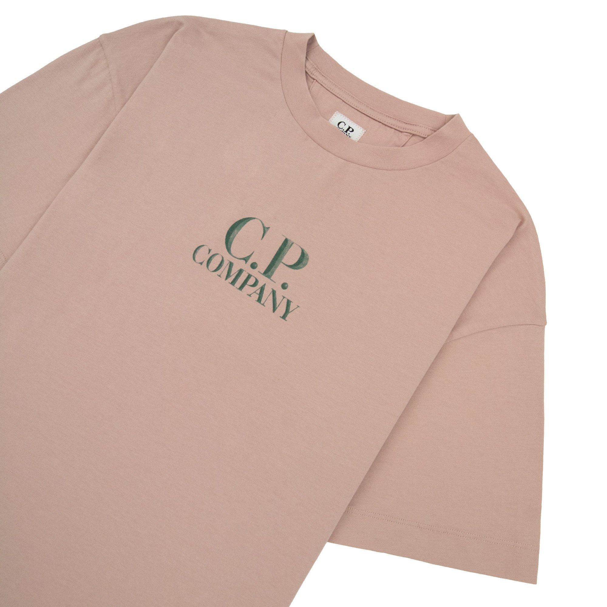 Cp Company 30/1 Jersey Back Logo T-shirt Misty Rose 520