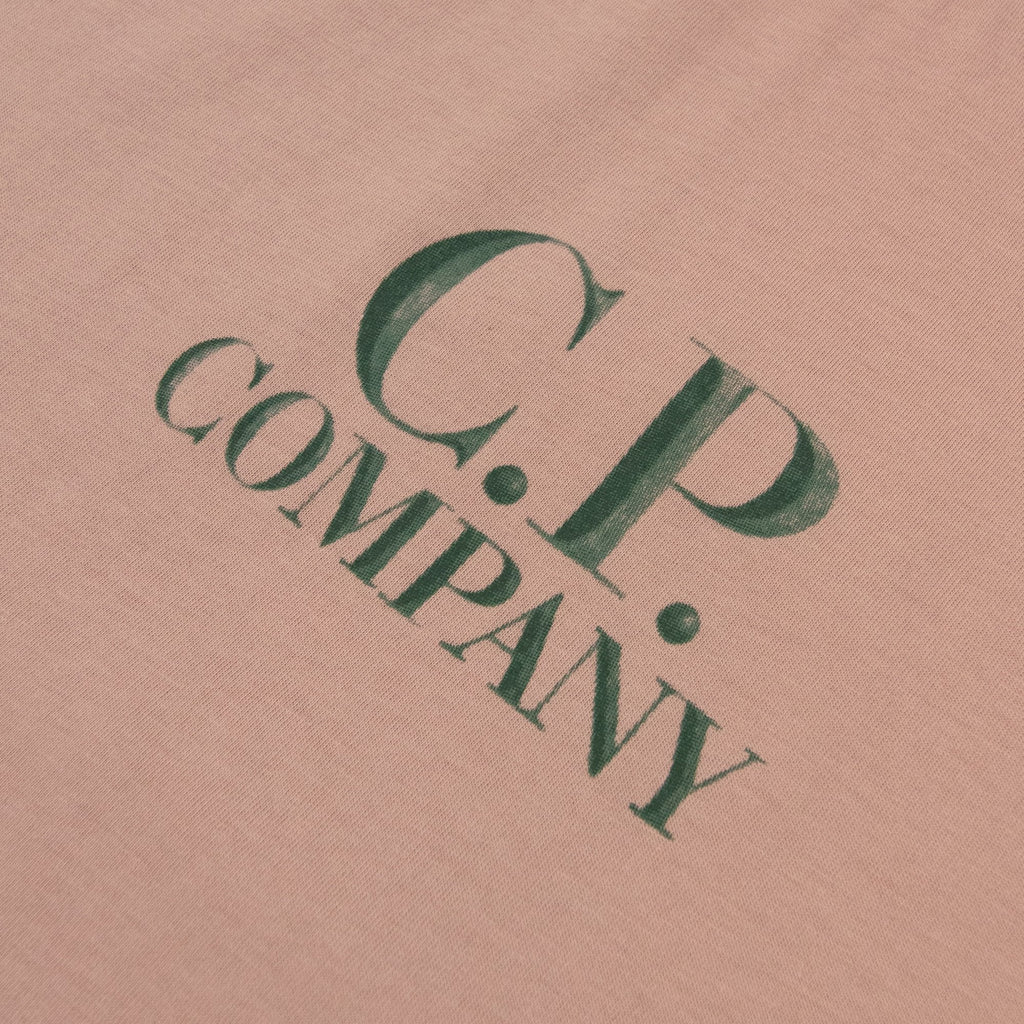 Cp Company 30/1 Jersey Back Logo T-shirt Misty Rose 520