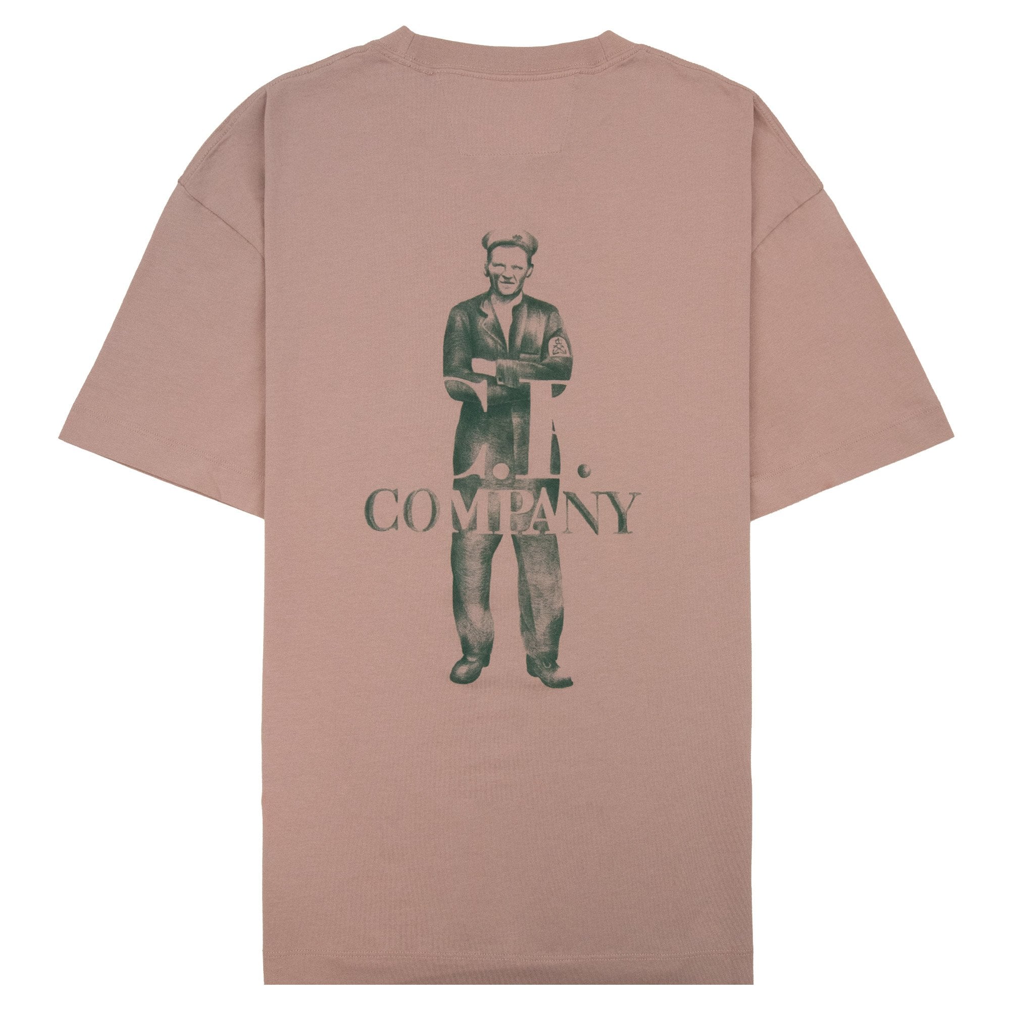 Cp Company 30/1 Jersey Back Logo T-shirt Misty Rose 520