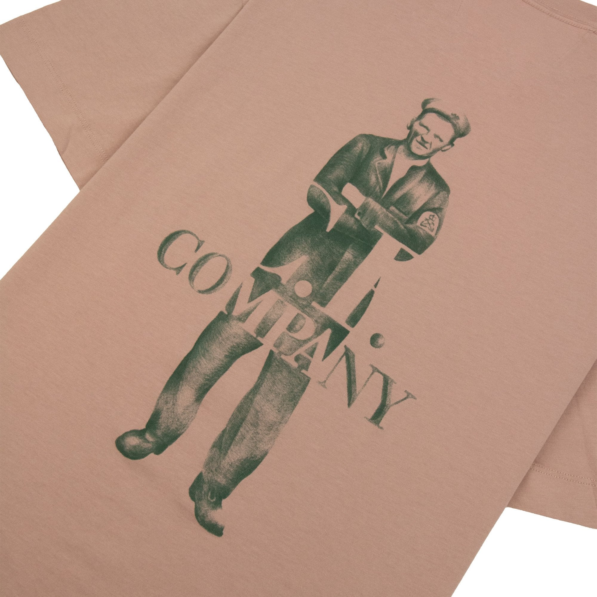 Cp Company 30/1 Jersey Back Logo T-shirt Misty Rose 520