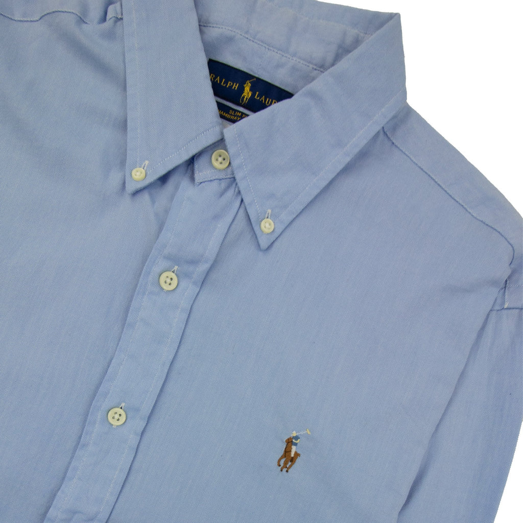 Polo Ralph Lauren Chambray Oxford Long Sleve Shirt Sky Blue