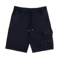 Cp Company Cotton Diagonal Fleece Cargo Shorts Navy 888