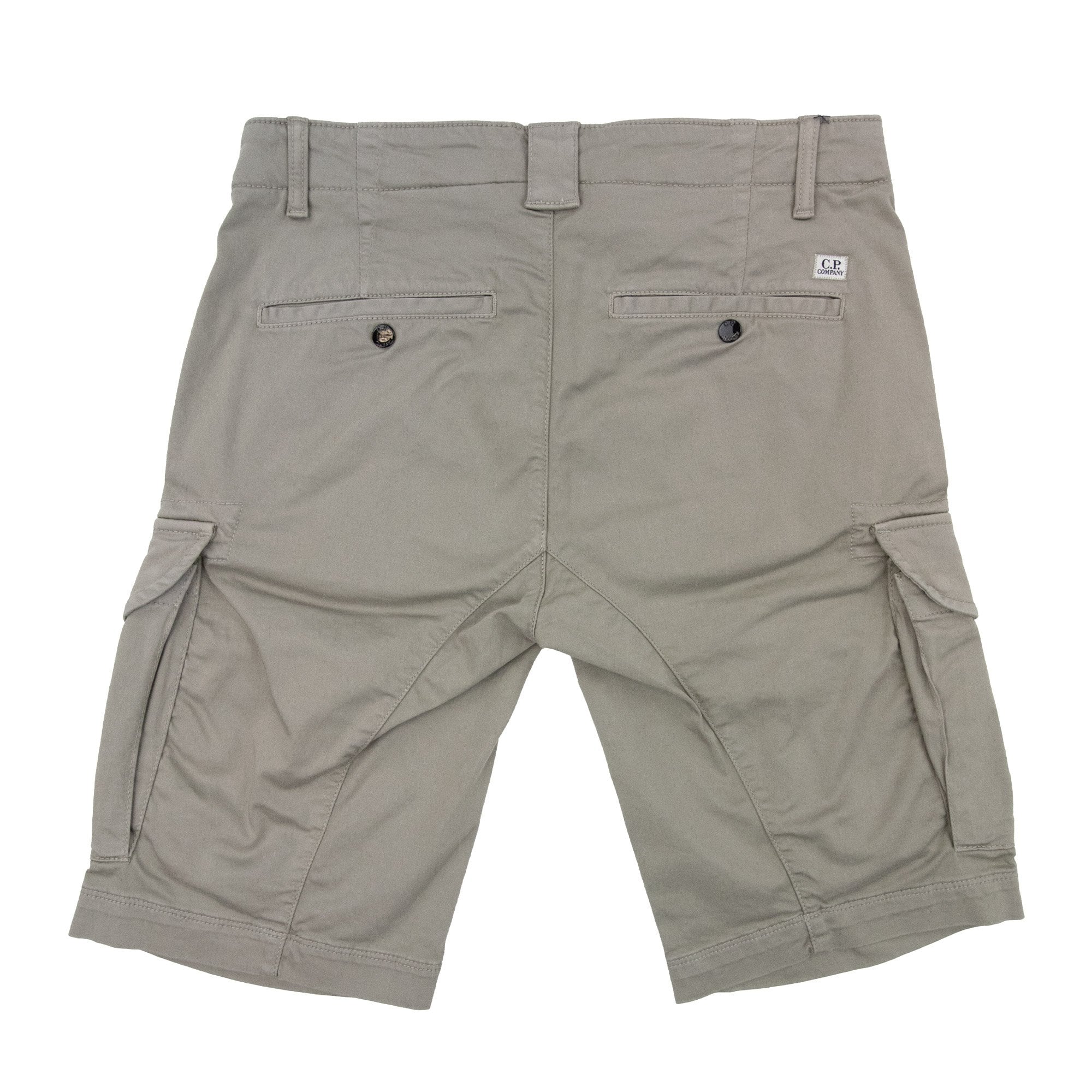 Cp Company Bermuda Cargo Stretch Gabardine Shorts Vintage Khaki 327