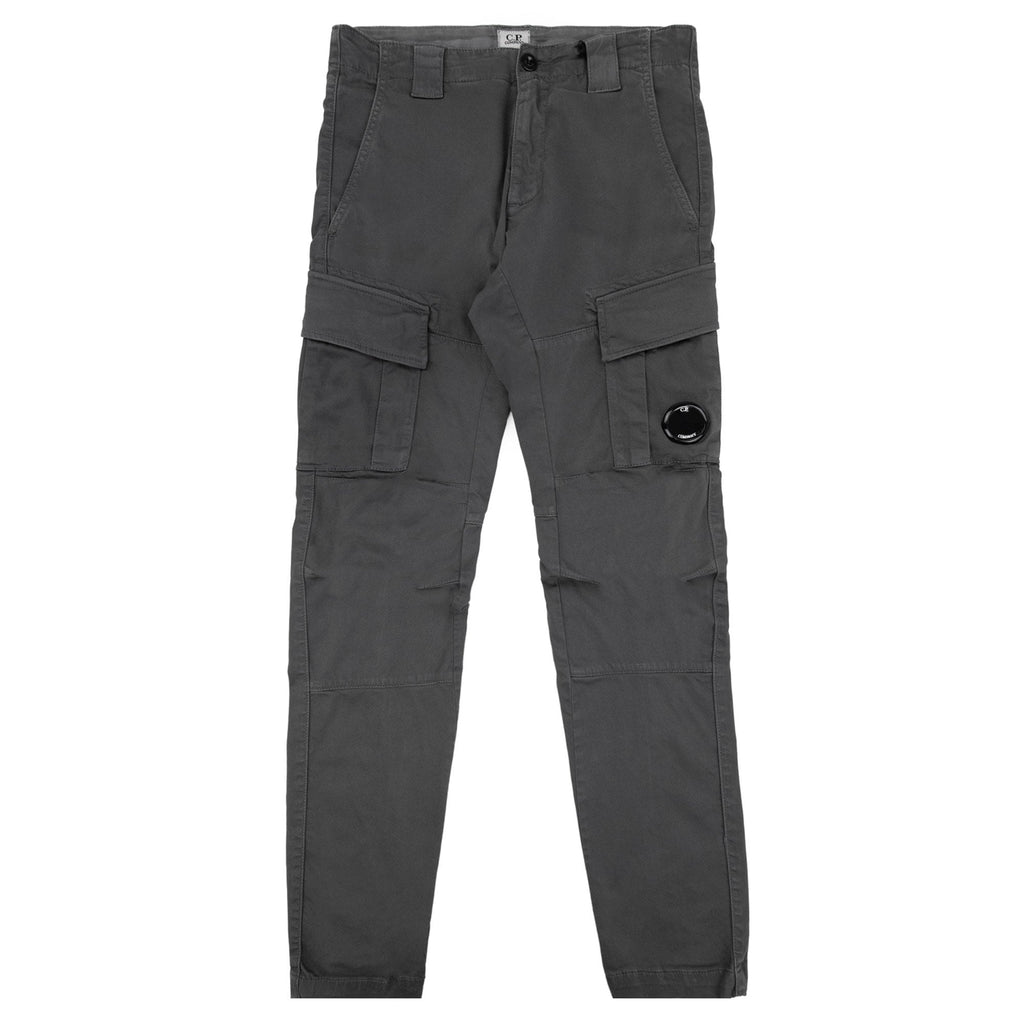 Cp Company Stretch Satin Gargo Pants Smoked Grey 935