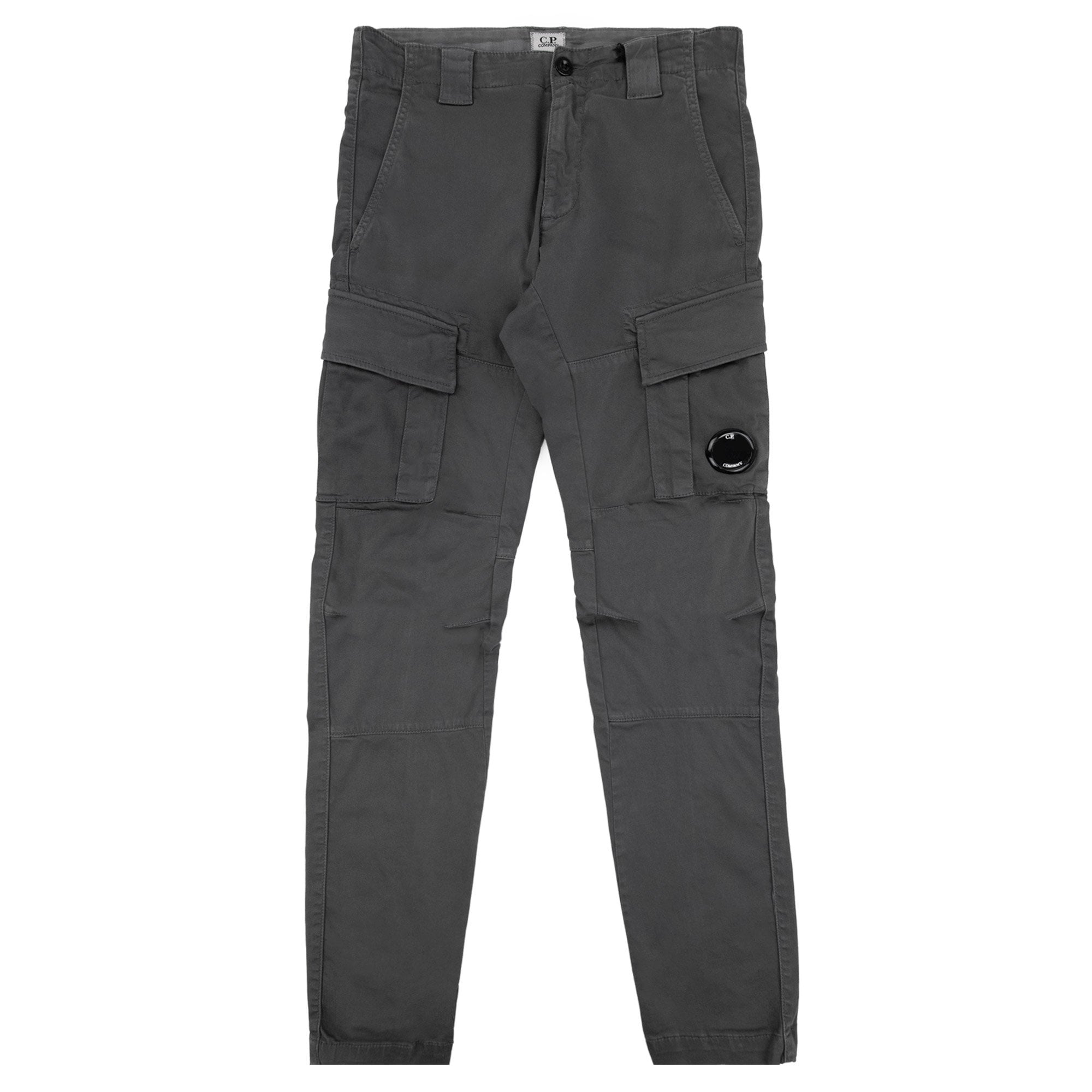 Cp Company Stretch Satin Gargo Pants Smoked Grey 935