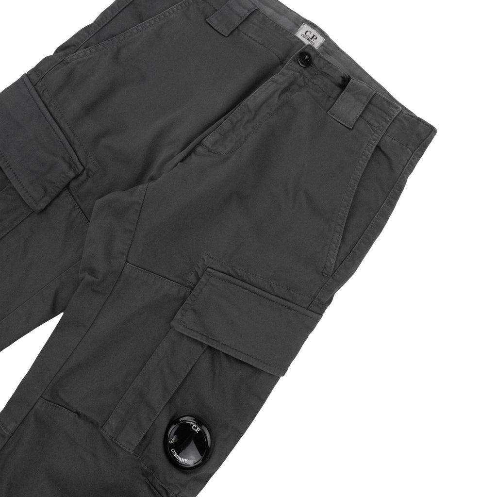 Cp Company Stretch Satin Gargo Pants Smoked Grey 935