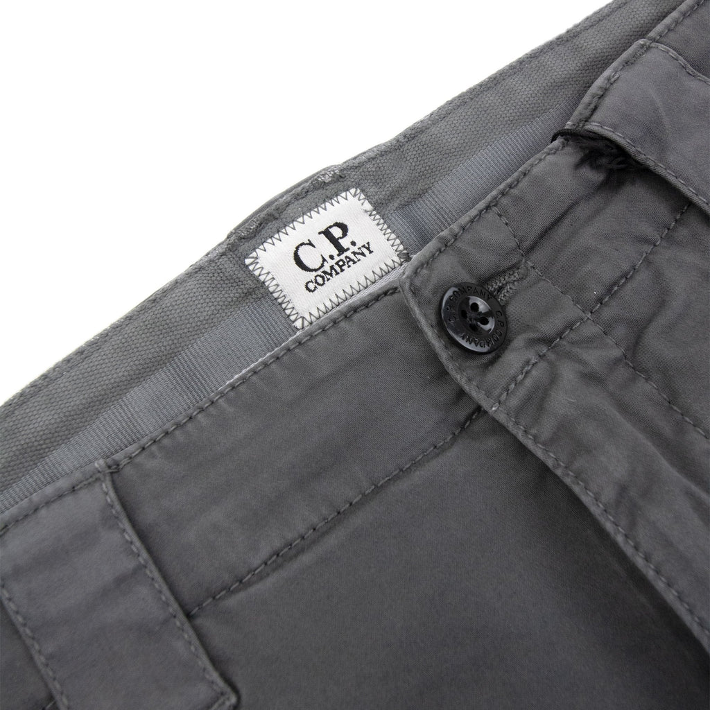 Cp Company Stretch Satin Gargo Pants Smoked Grey 935