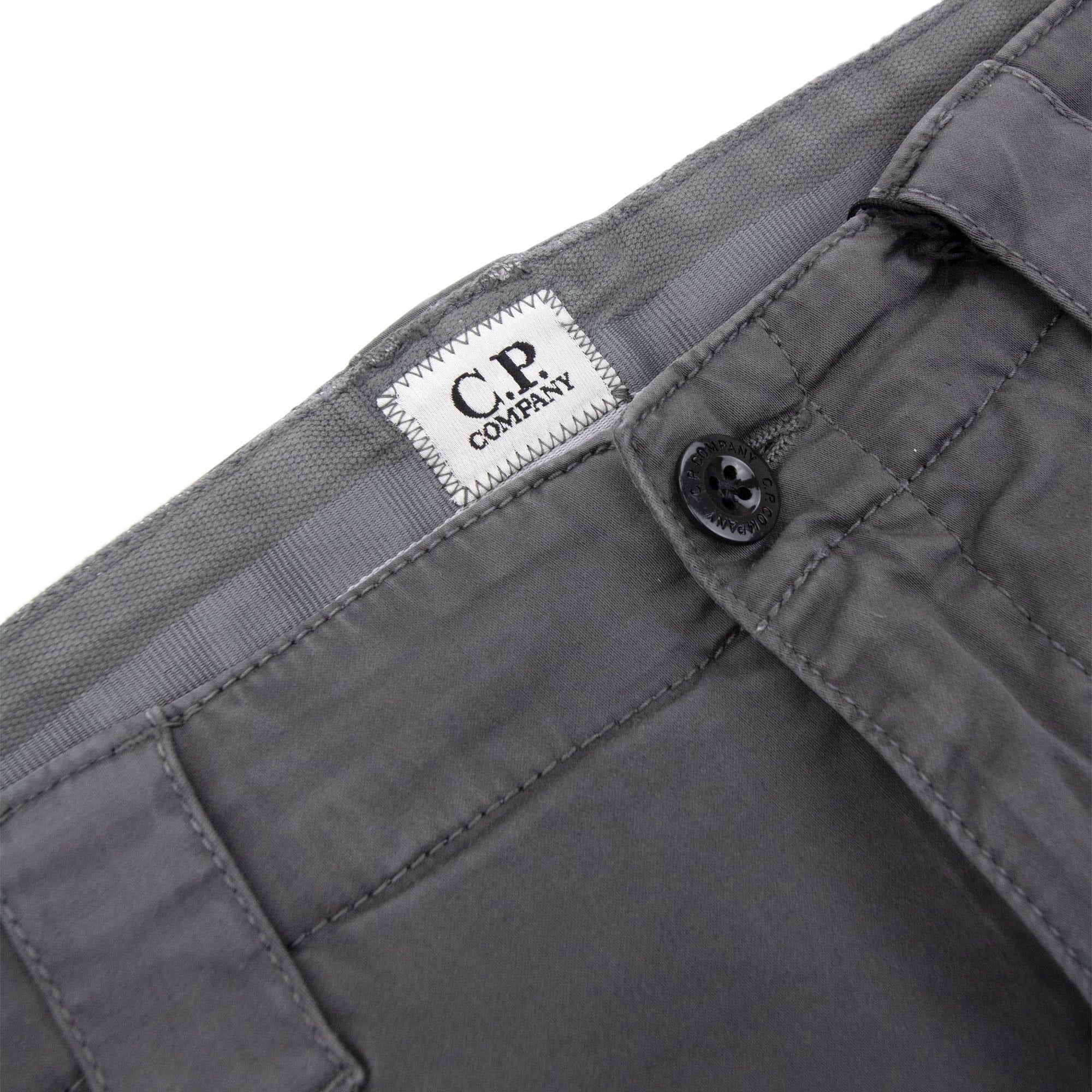 Cp Company Stretch Satin Gargo Pants Smoked Grey 935