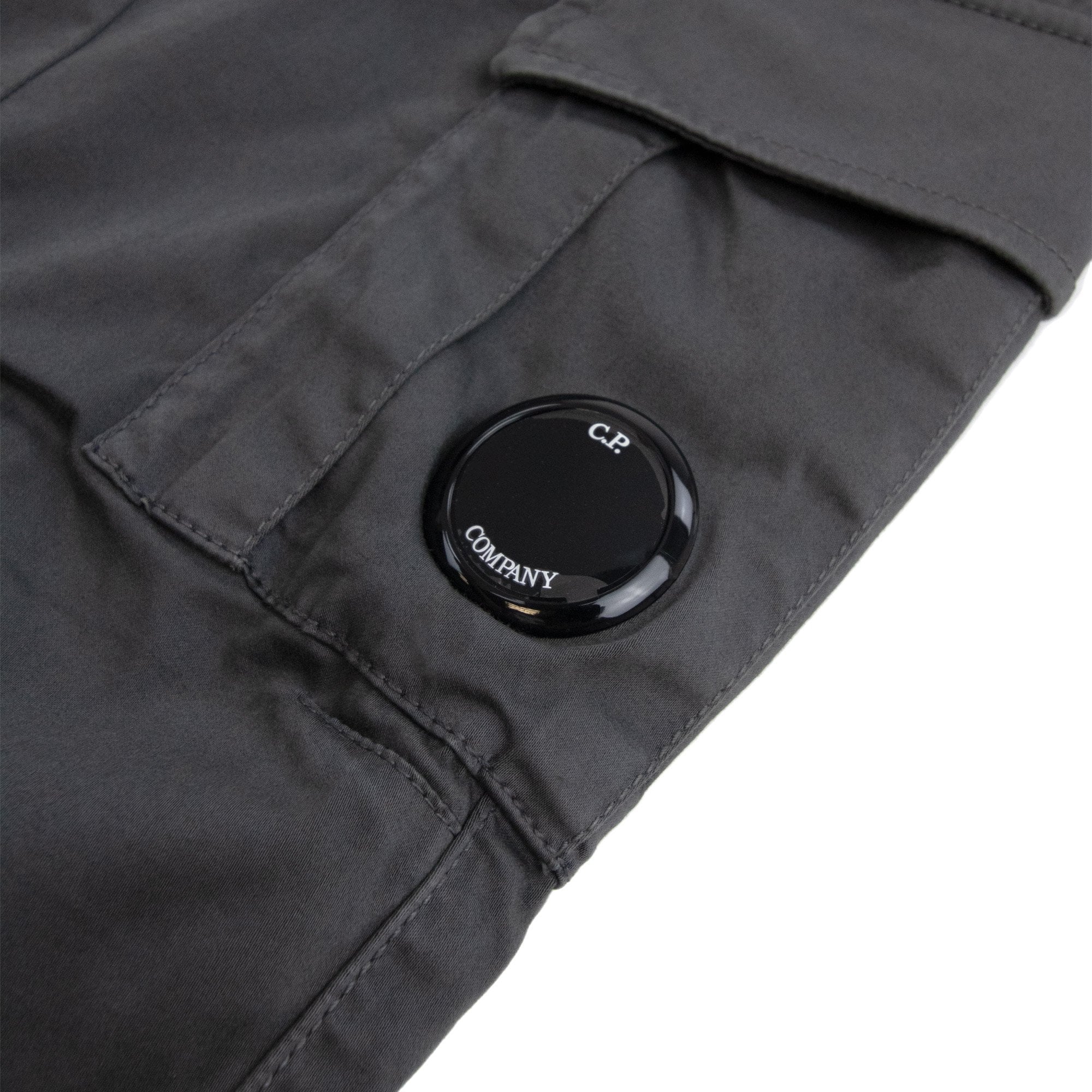 Cp Company Stretch Satin Gargo Pants Smoked Grey 935