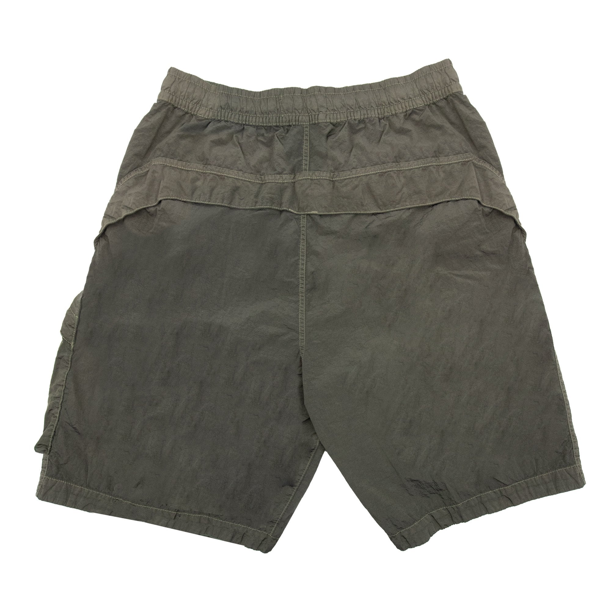 Stone Island L100007 Nylon Metal Cargo Shorts Khaki V0054