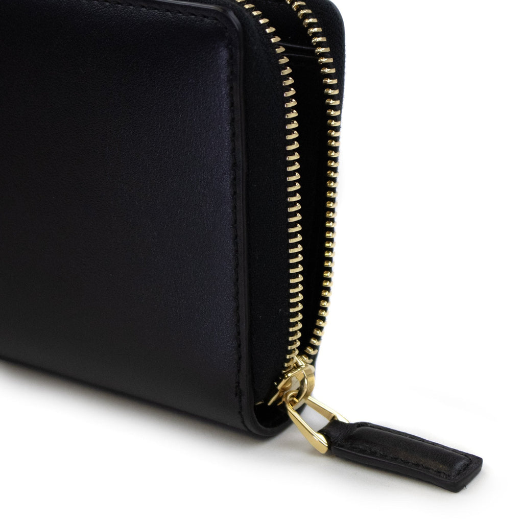 Gucci Zip Around Wallet With Gucci Logo Black