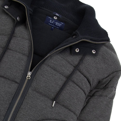 Armani Jeans High Neck Blouson Jacket Grigio Grey