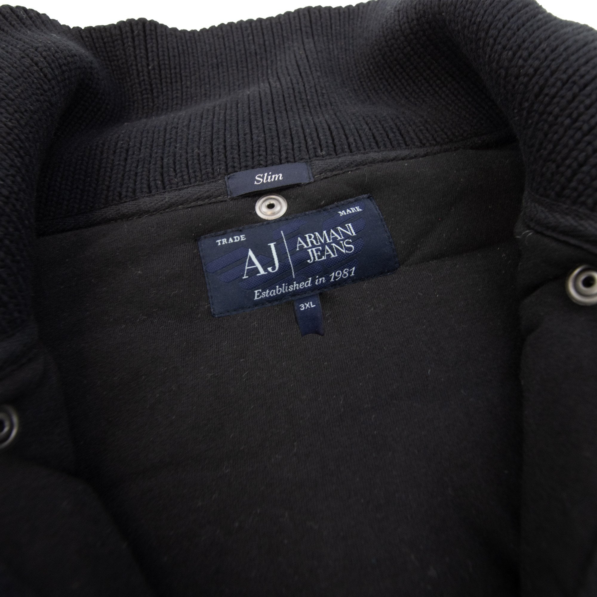 Armani Jeans High Neck Blouson Jacket Grigio Grey