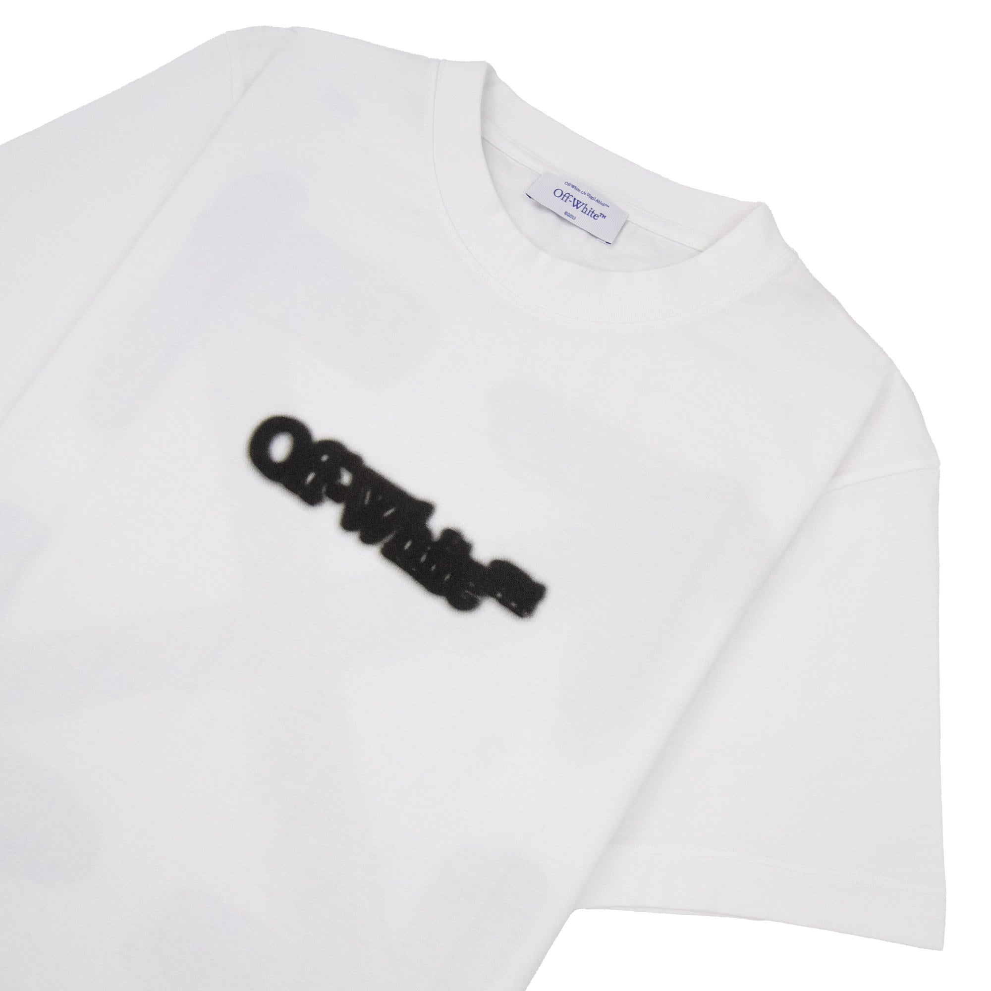 Off White Spray Arrow Slim S/s T-shirt White