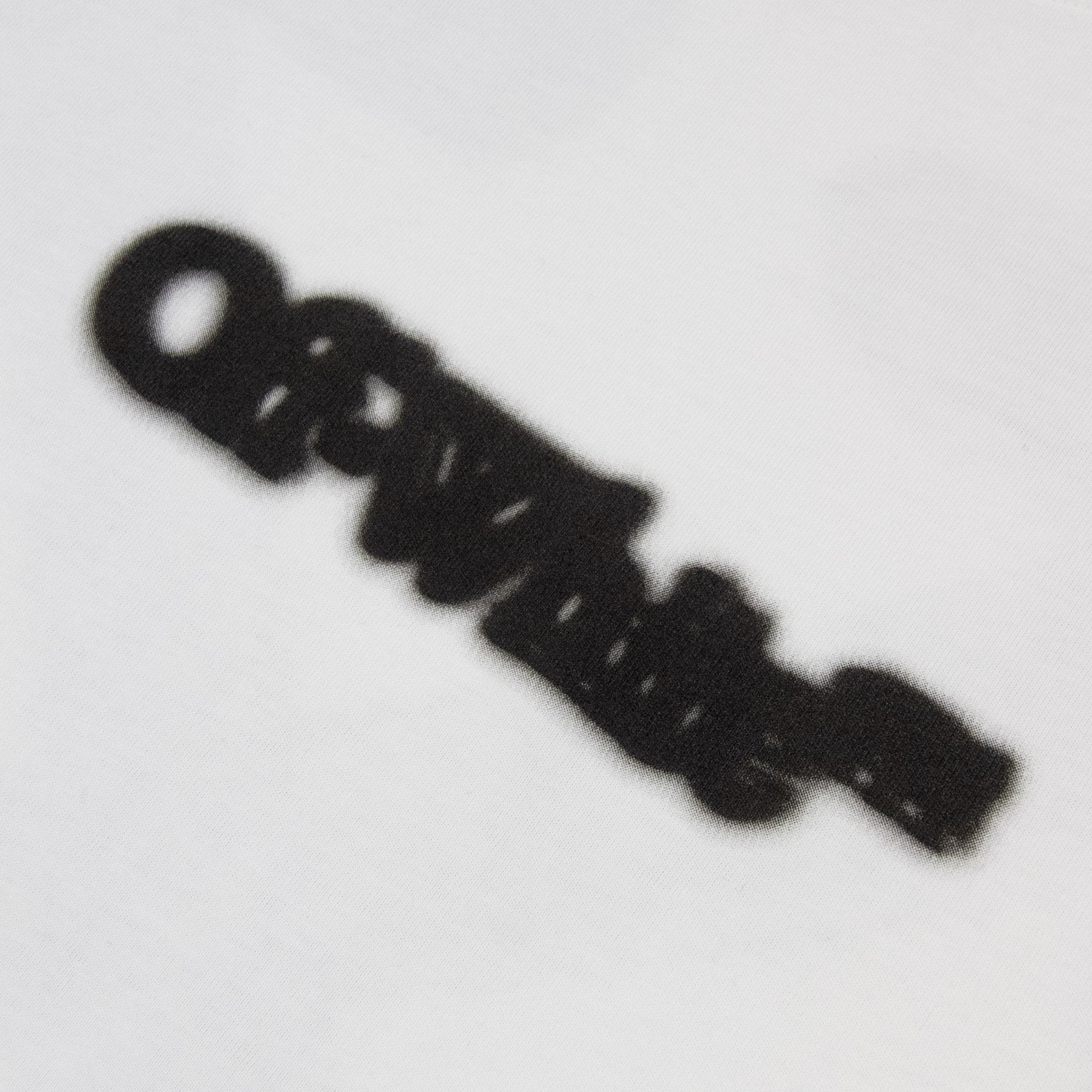 Off White Spray Arrow Slim S/s T-shirt White