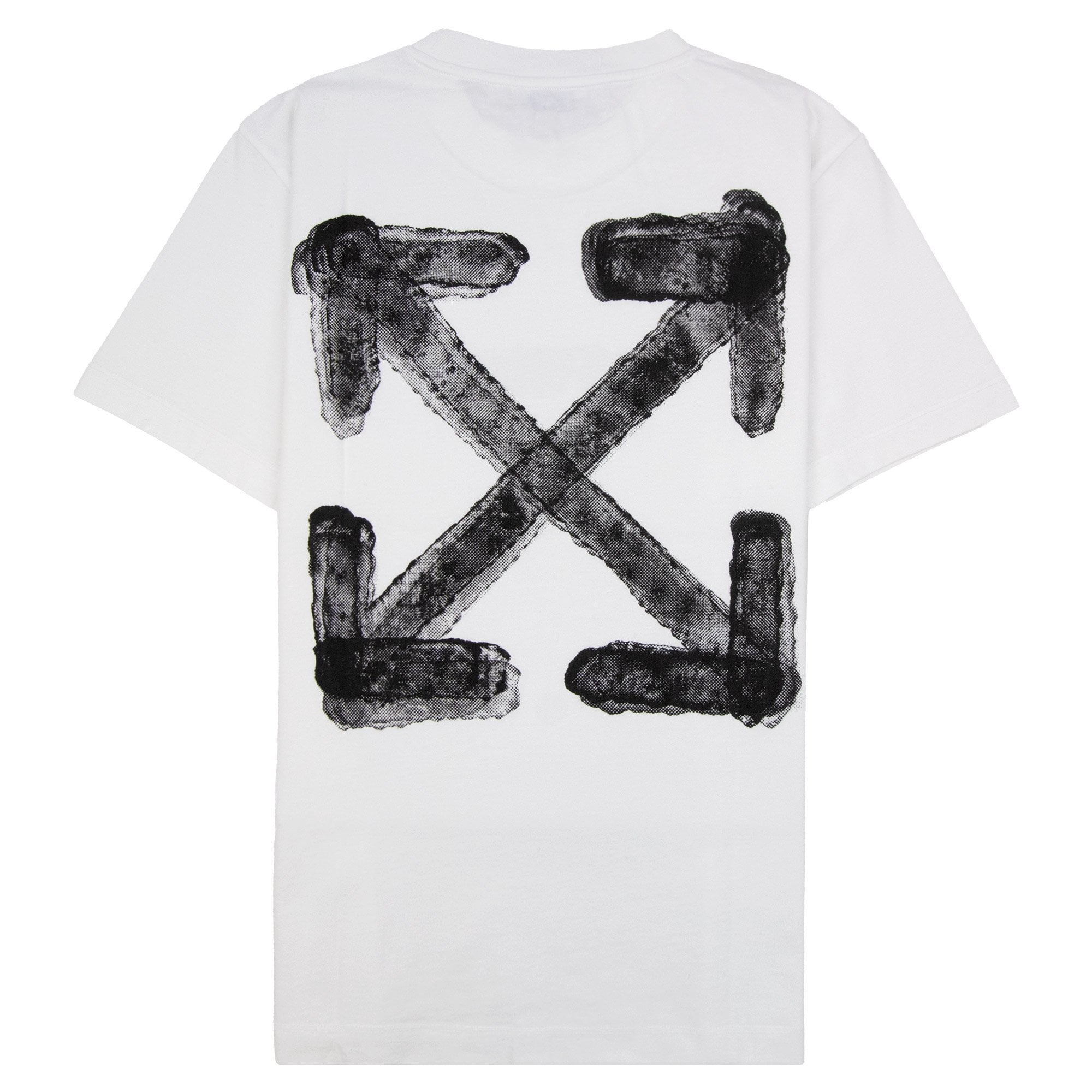 Off White Spray Arrow Slim S/s T-shirt White