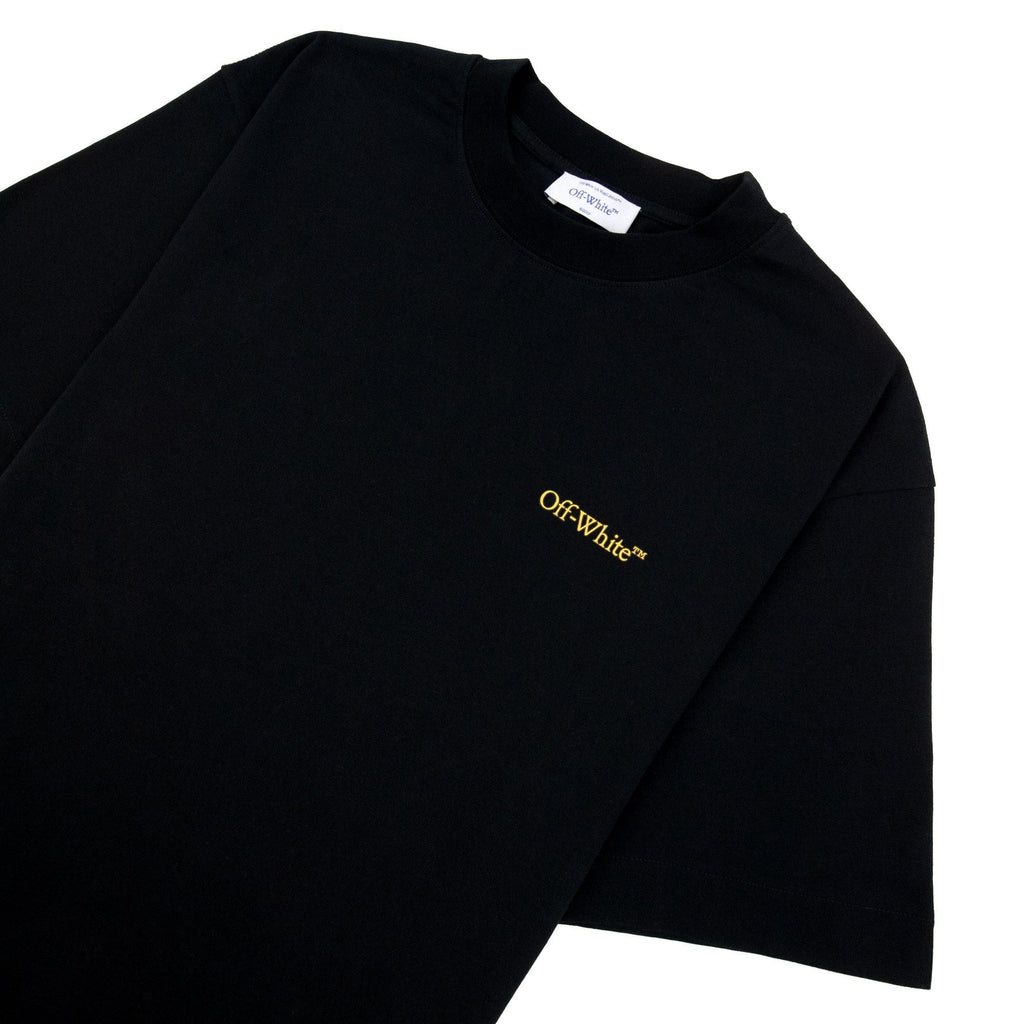 Off White Tape Arrow Skate S/s T-shirt Black/yellow