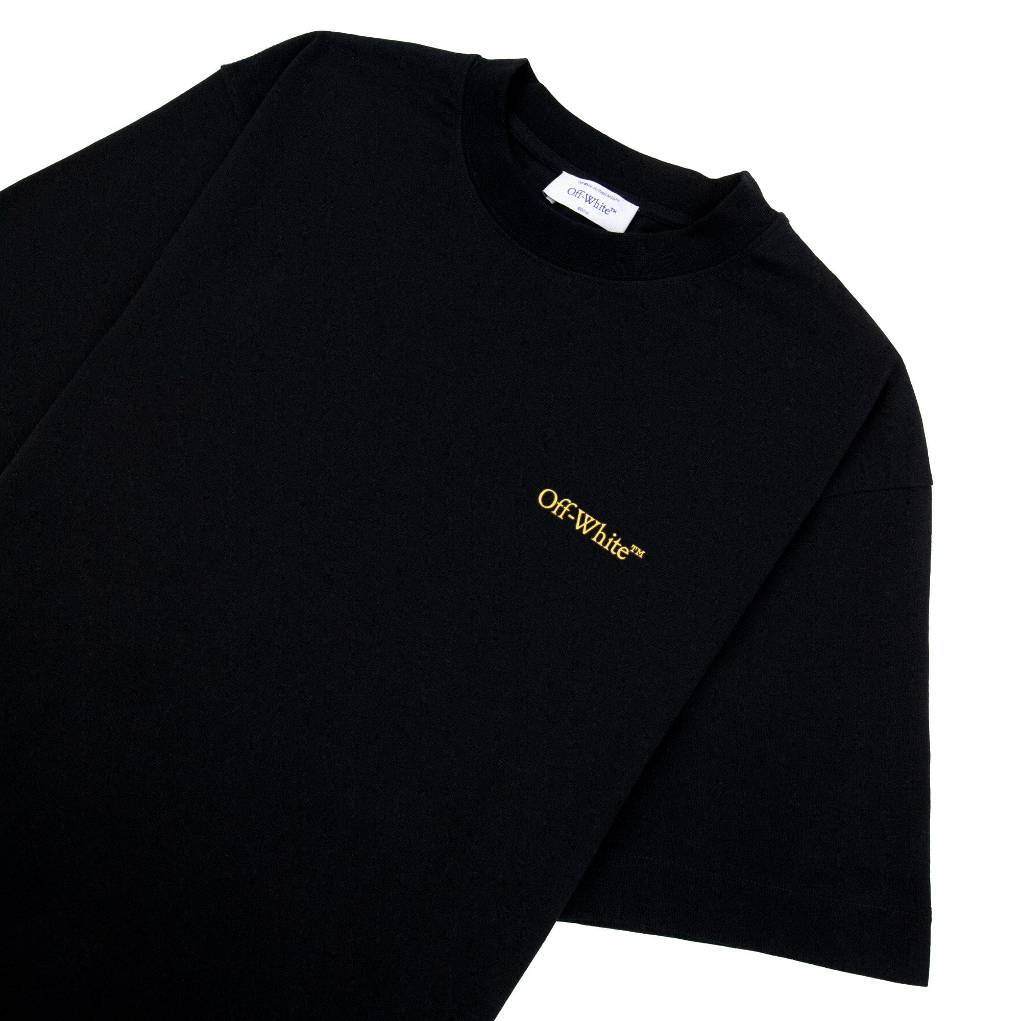 Off White Tape Arrow Skate S/s T-shirt Black/yellow
