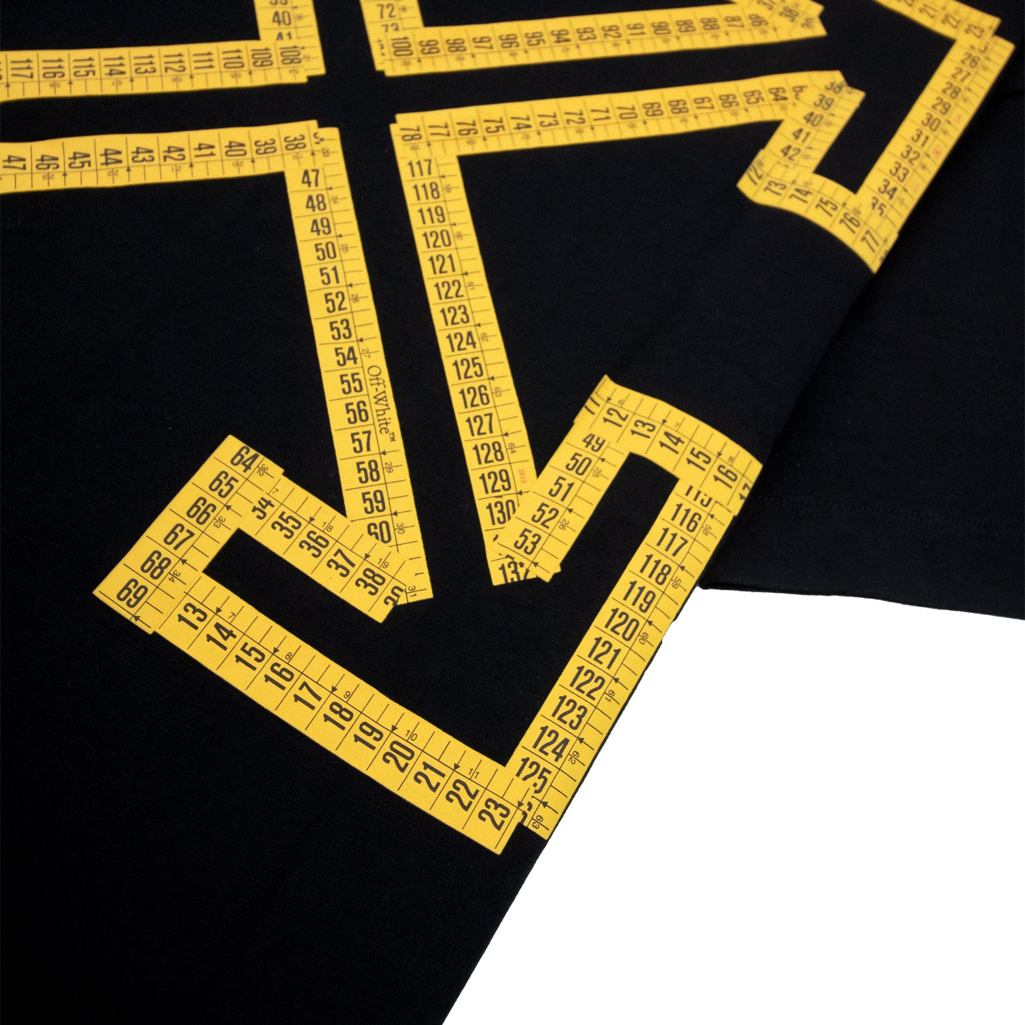 Off White Tape Arrow Skate S/s T-shirt Black/yellow
