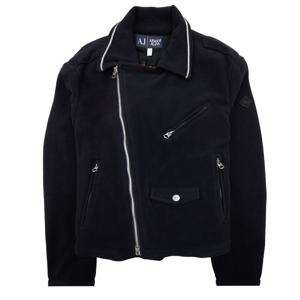 Armani Jeans Diagonal Zip Jacket Nero
