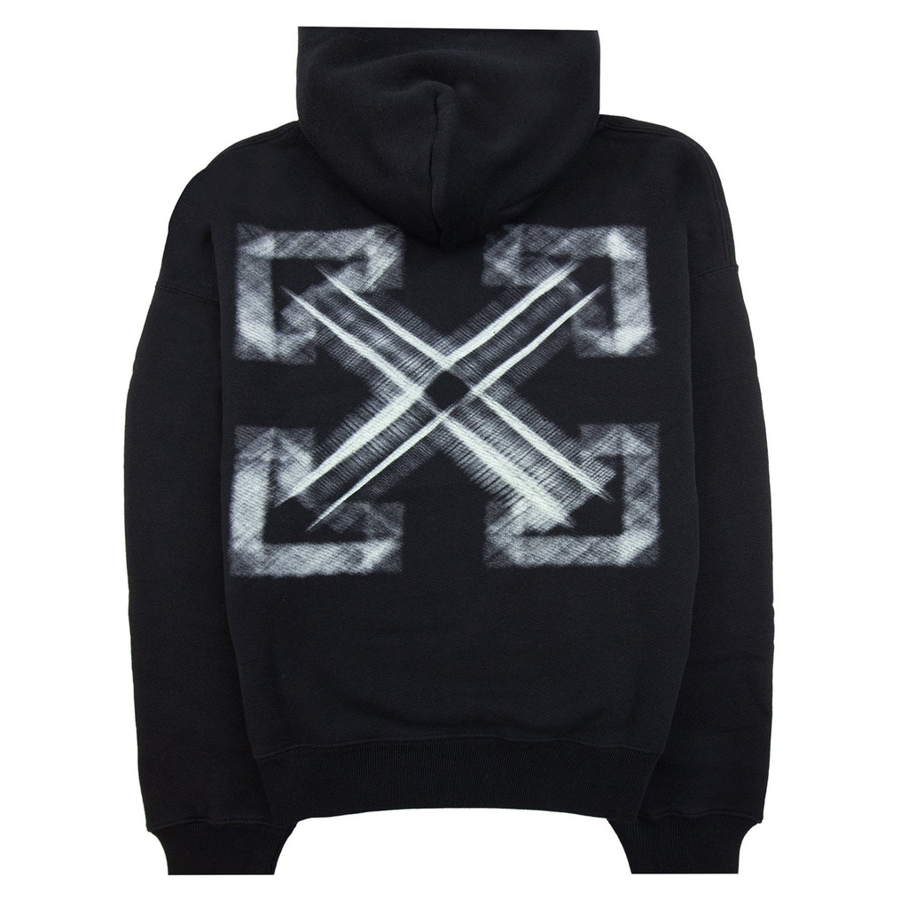 Off White Vibe Arrow Skate Hoodie Black/aqua