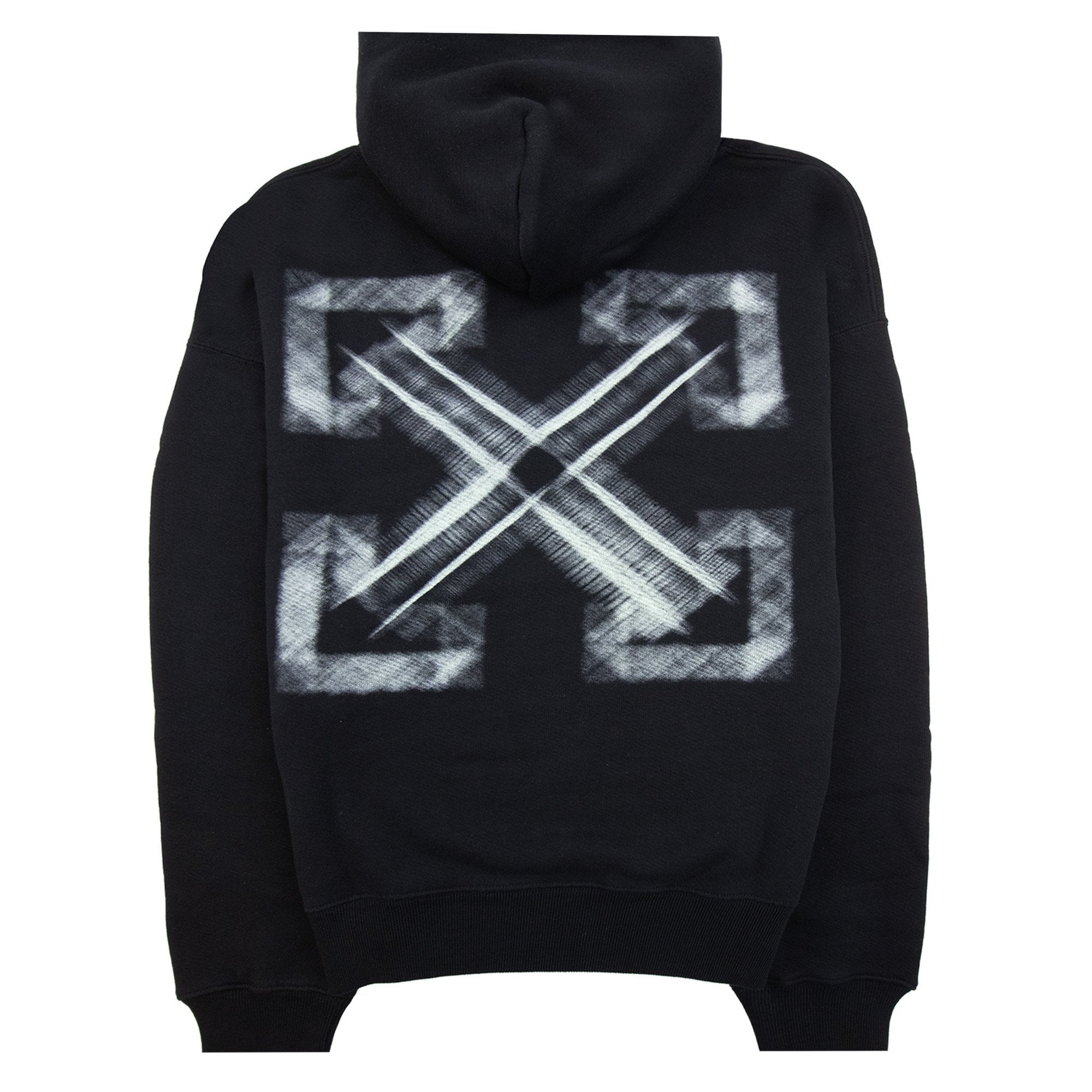 Off White Vibe Arrow Skate Hoodie Black/aqua