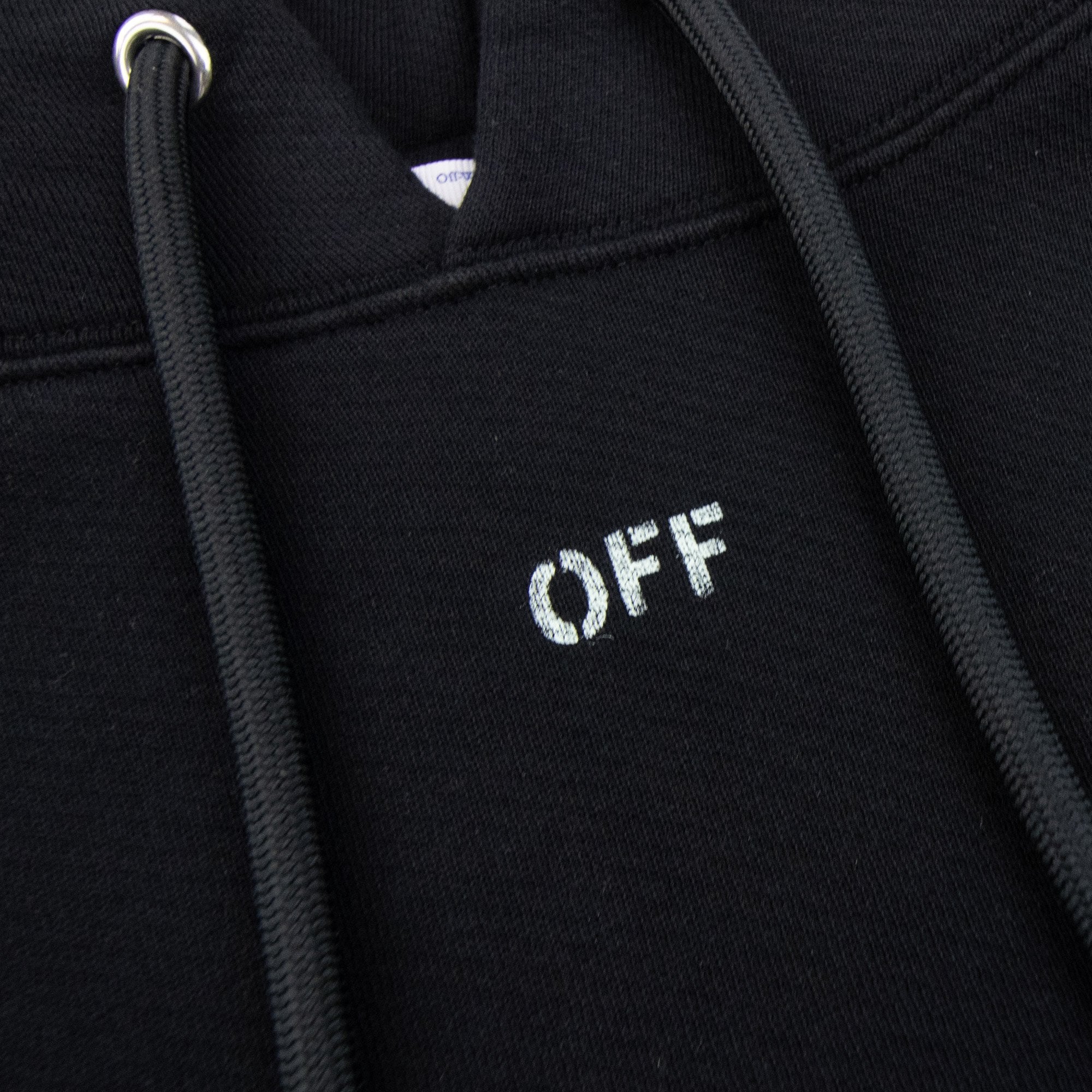 Off White Vibe Arrow Skate Hoodie Black/aqua