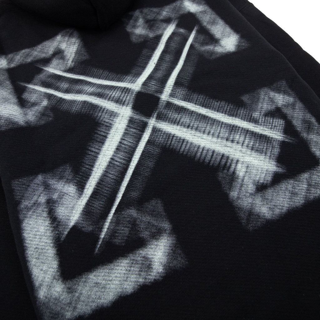 Off White Vibe Arrow Skate Hoodie Black/aqua