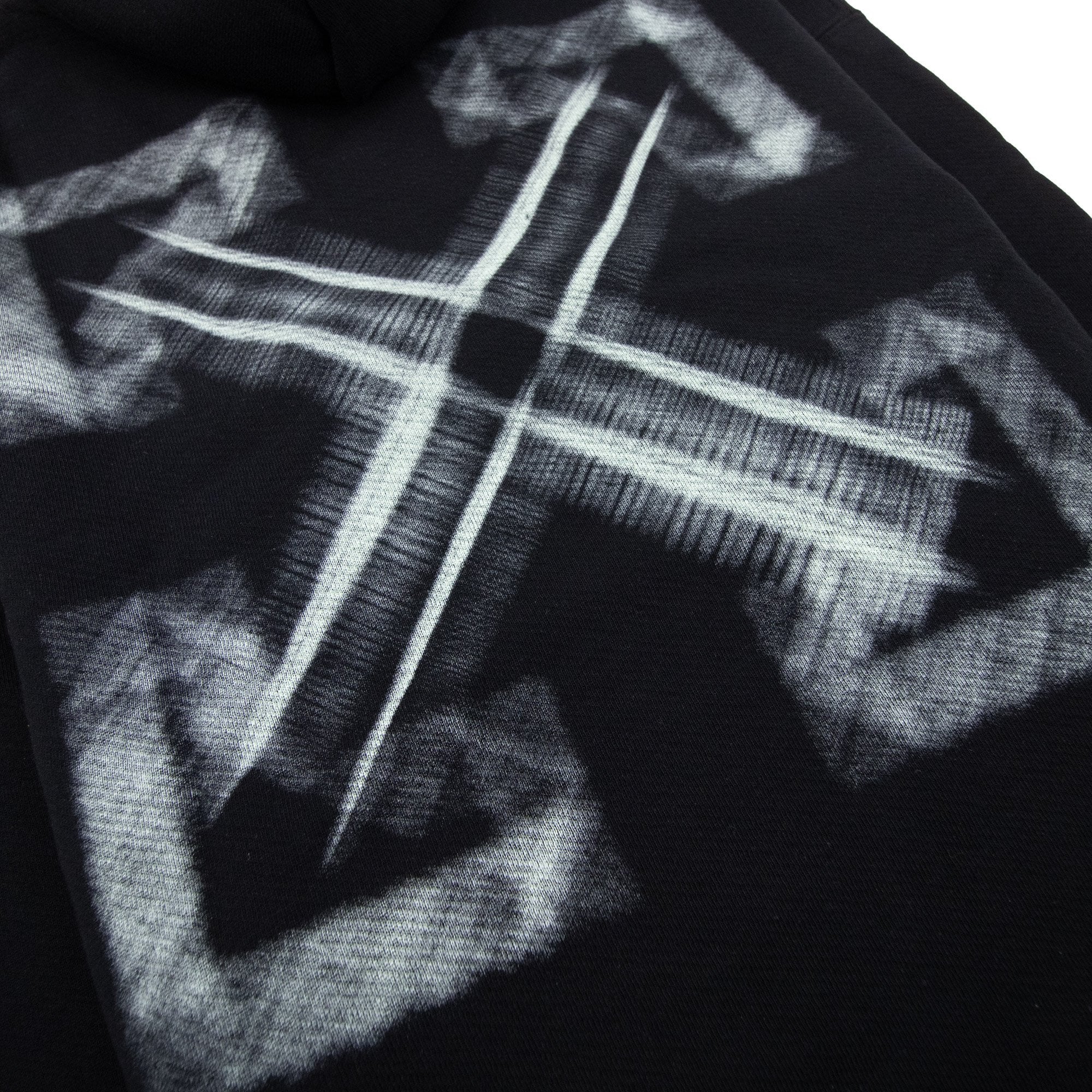 Off White Vibe Arrow Skate Hoodie Black/aqua