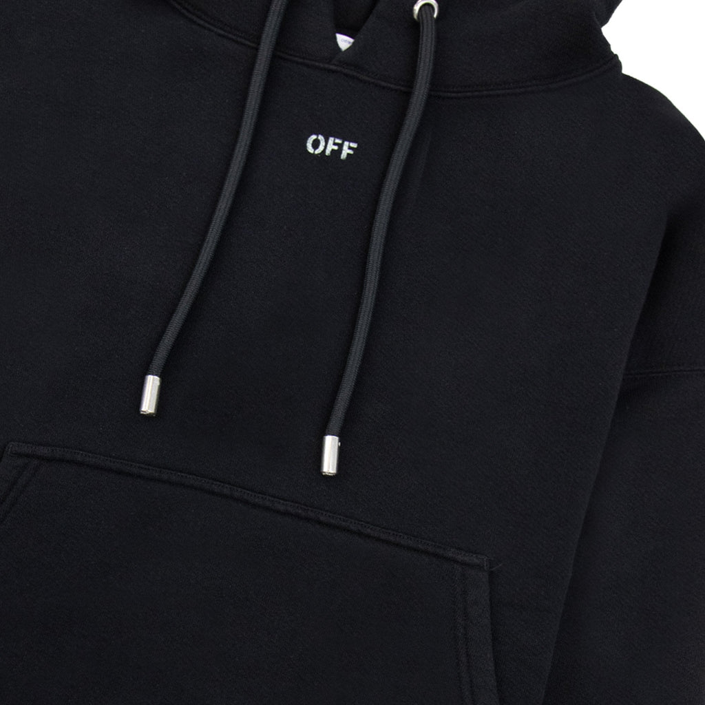 Off White Vibe Arrow Skate Hoodie Black/aqua