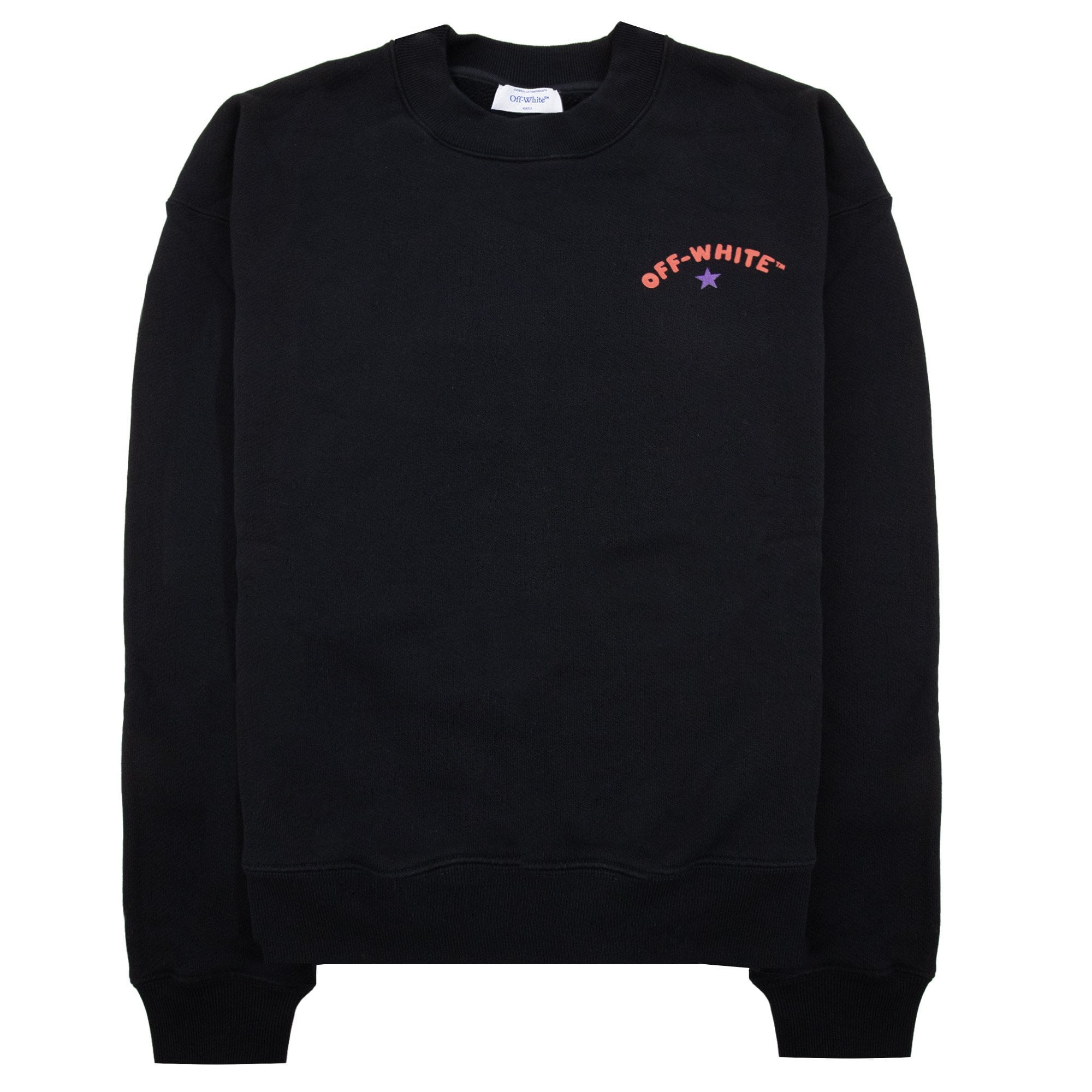 Off White Star Arrow Skate Crewneck Black