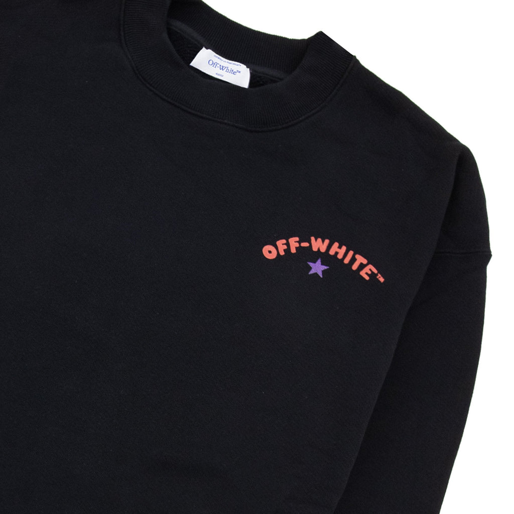 Off White Star Arrow Skate Crewneck Black