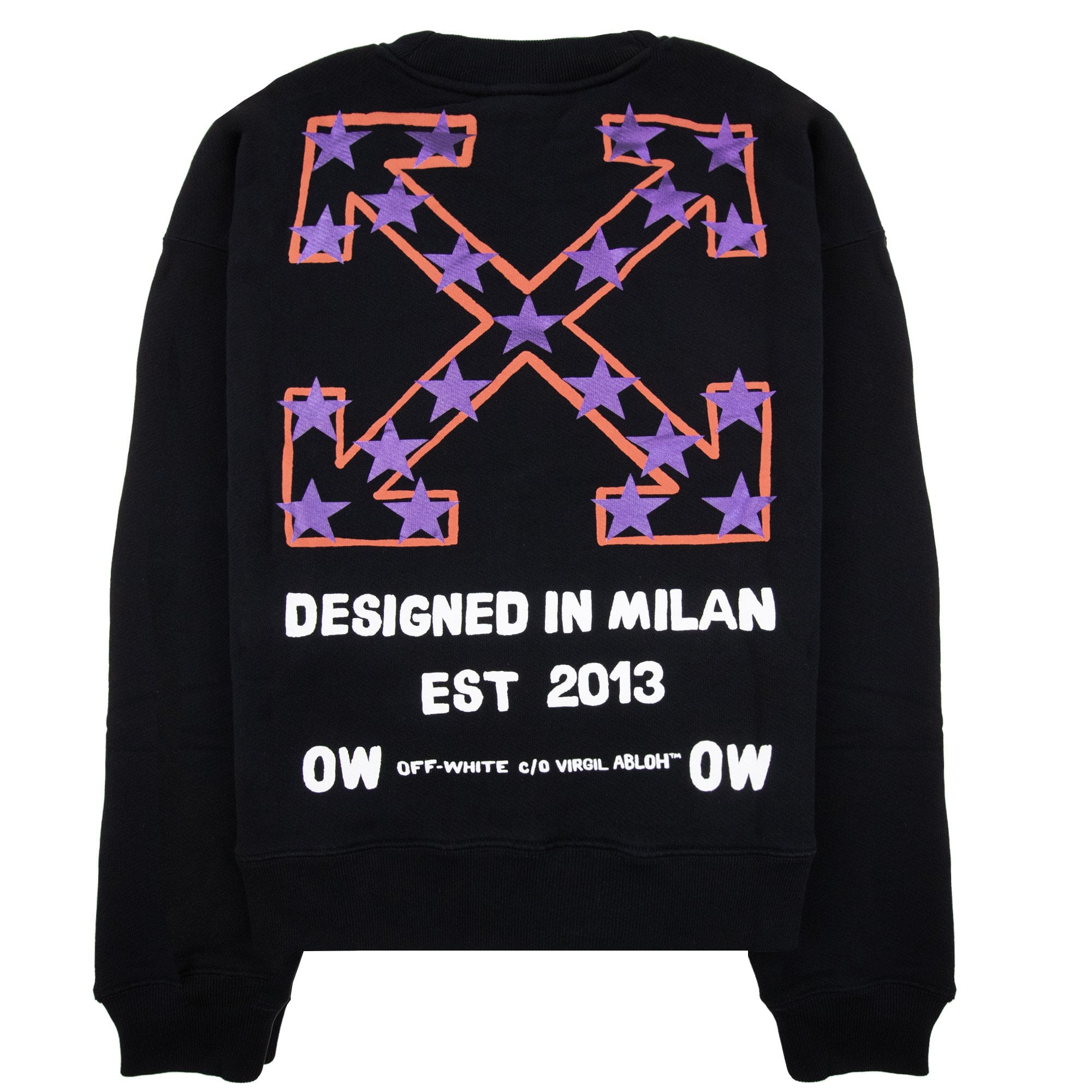 Off White Star Arrow Skate Crewneck Black