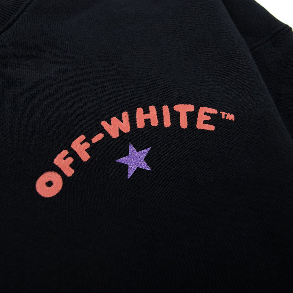Off White Star Arrow Skate Crewneck Black