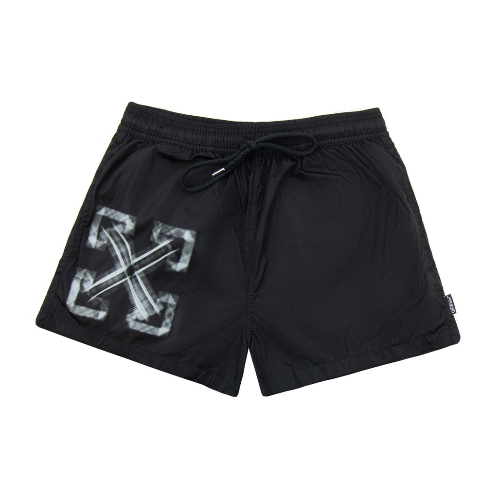 Off White Vibe Arrow Swimshorts Black/aqua