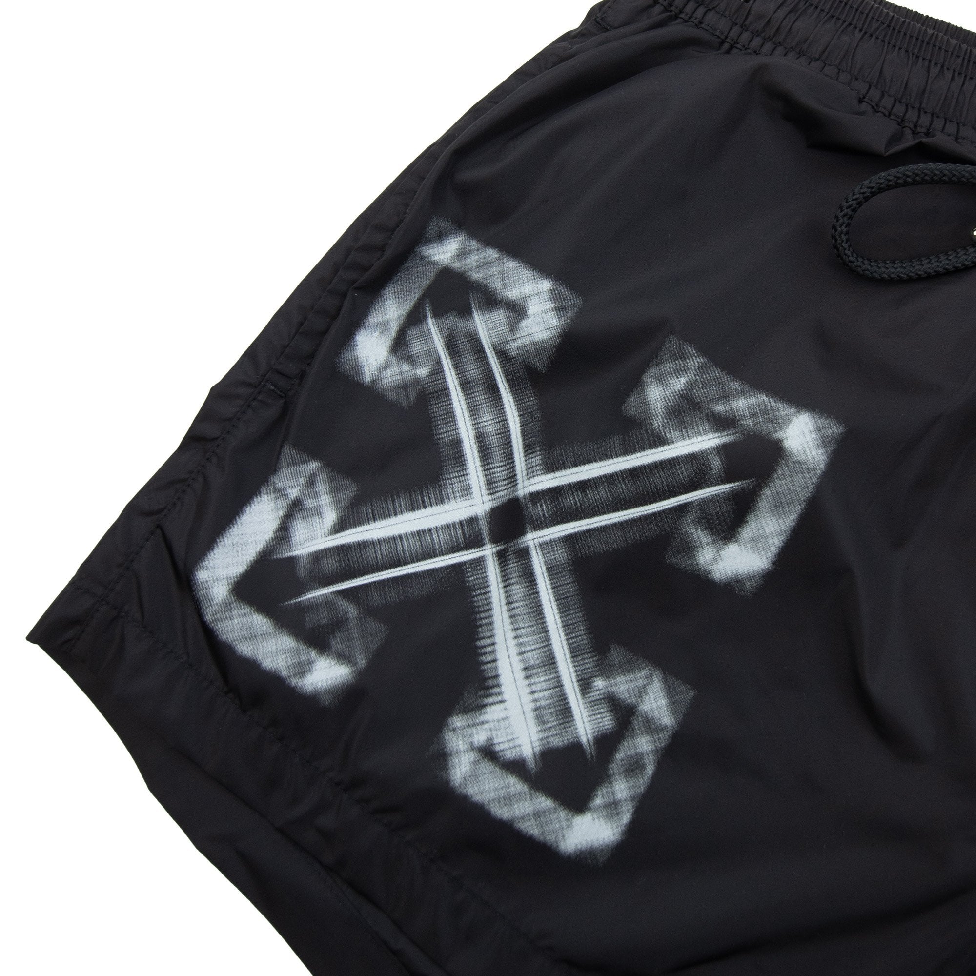 Off White Vibe Arrow Swimshorts Black/aqua