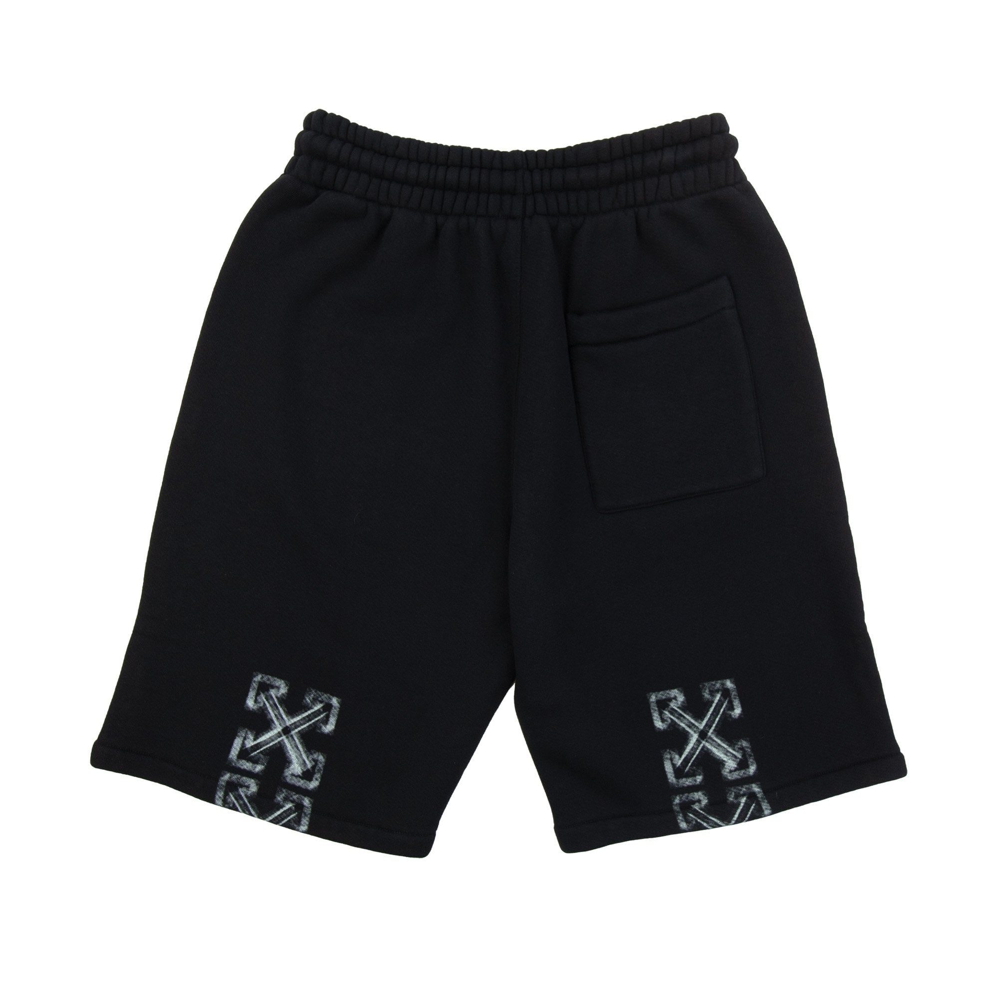 Off White Vibe Arrow Skate Sweatshorts Black/aqua