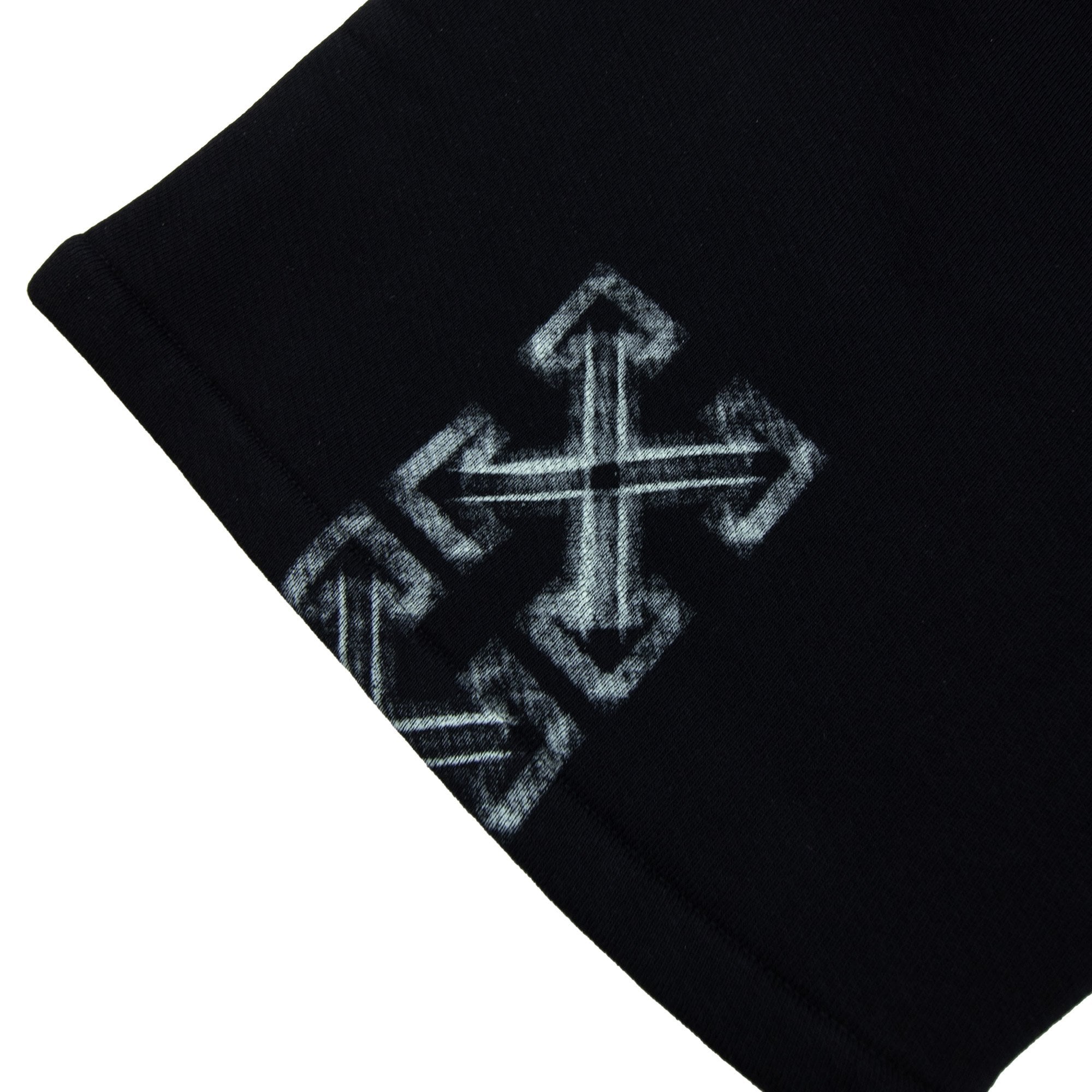 Off White Vibe Arrow Skate Sweatshorts Black/aqua