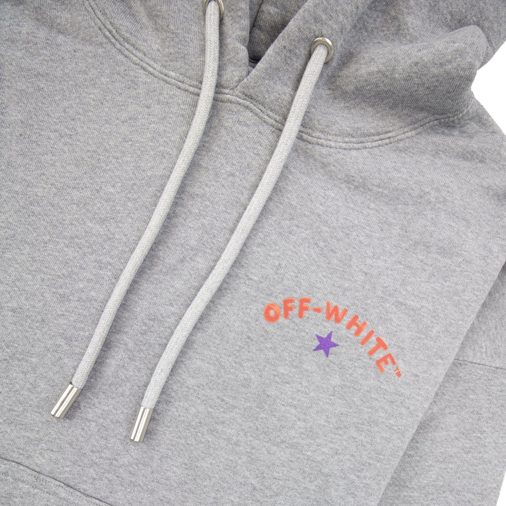 Off White Star Arrow Skate Hoodie Grey Melange