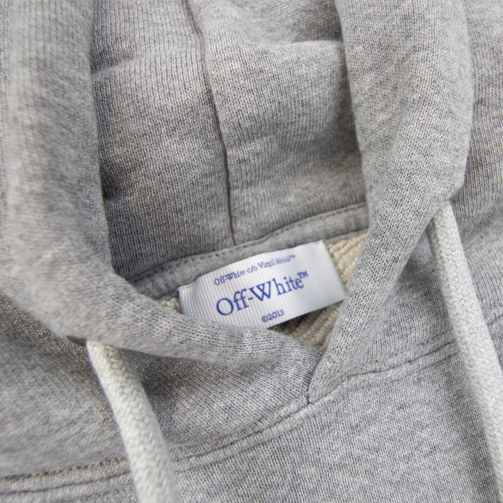 Off White Star Arrow Skate Hoodie Grey Melange