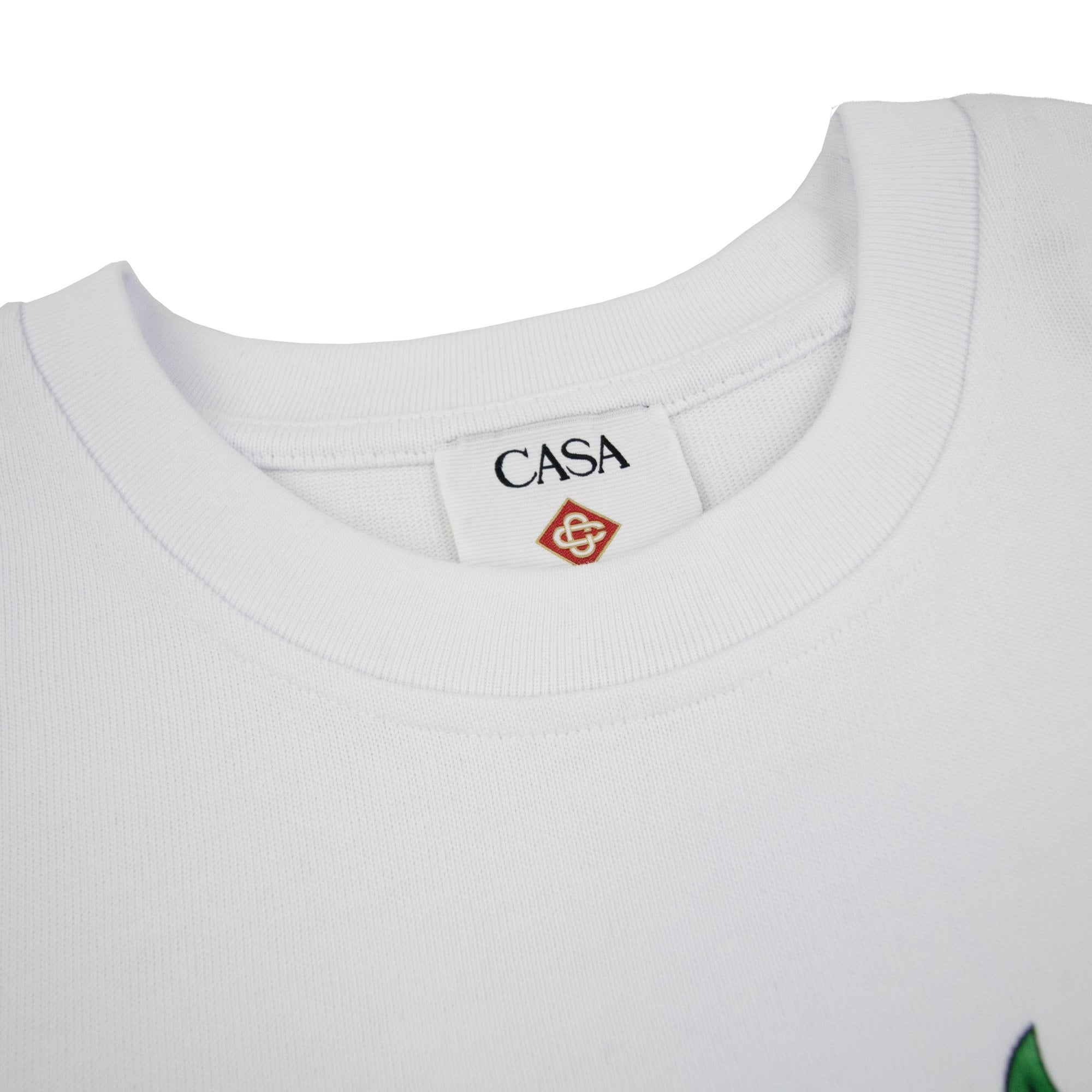 Casablanca Casa Beach Wave Printed T Shirt White